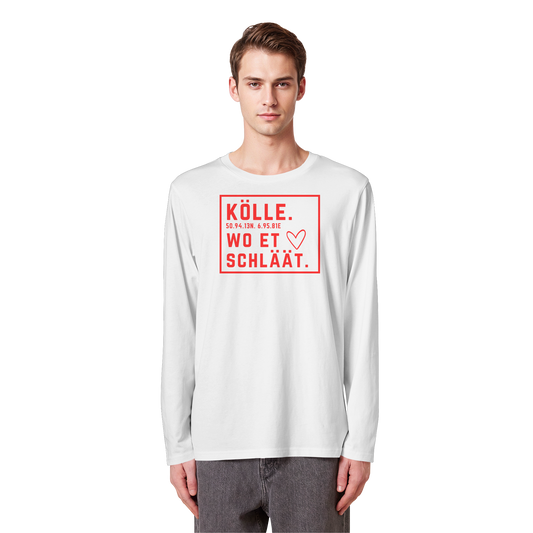 Kölle Hätz Druck - Organic Longsleeve T-Shirt