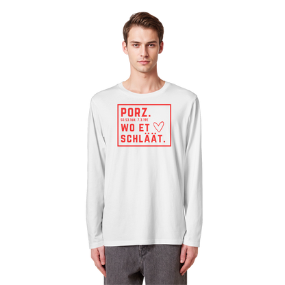 Porz Hätz Druck - Organic Longsleeve T-Shirt