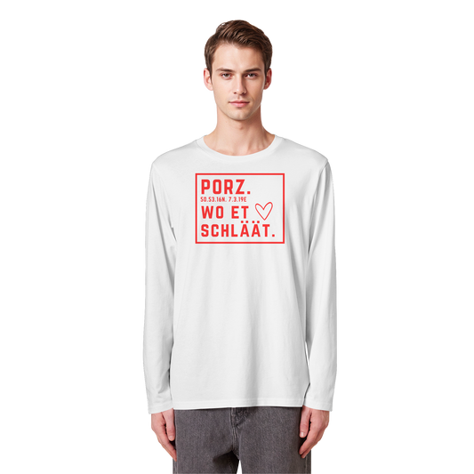 Porz Hätz Druck - Organic Longsleeve T-Shirt