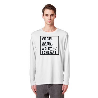 Vogelsang Hätz Druck - Organic Longsleeve T-Shirt