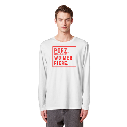 Porz Fiere Druck - Organic Longsleeve T-Shirt