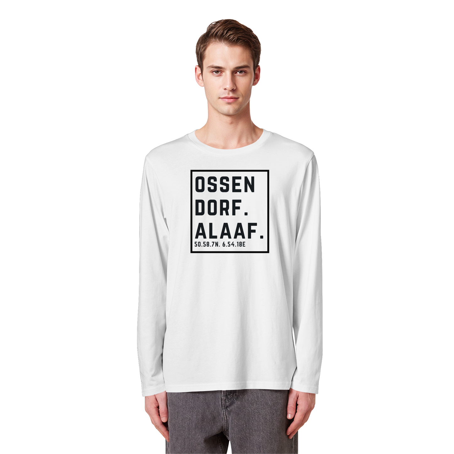 Ossendorf Alaaf Druck - Organic Longsleeve T-Shirt