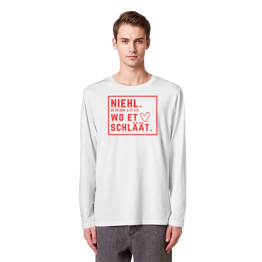Niehl Hätz Druck - Organic Longsleeve T-Shirt