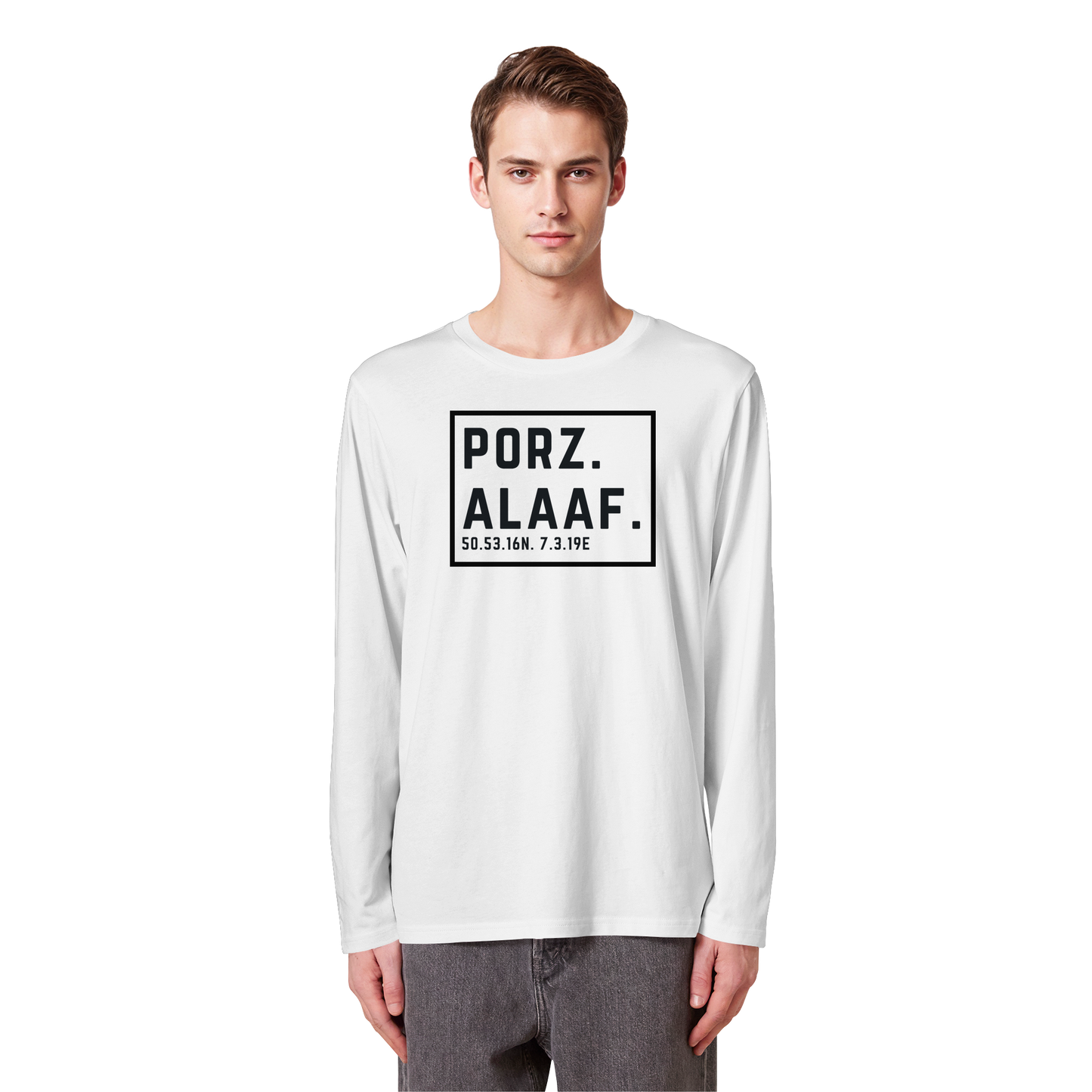Porz Alaaf Druck - Organic Longsleeve T-Shirt