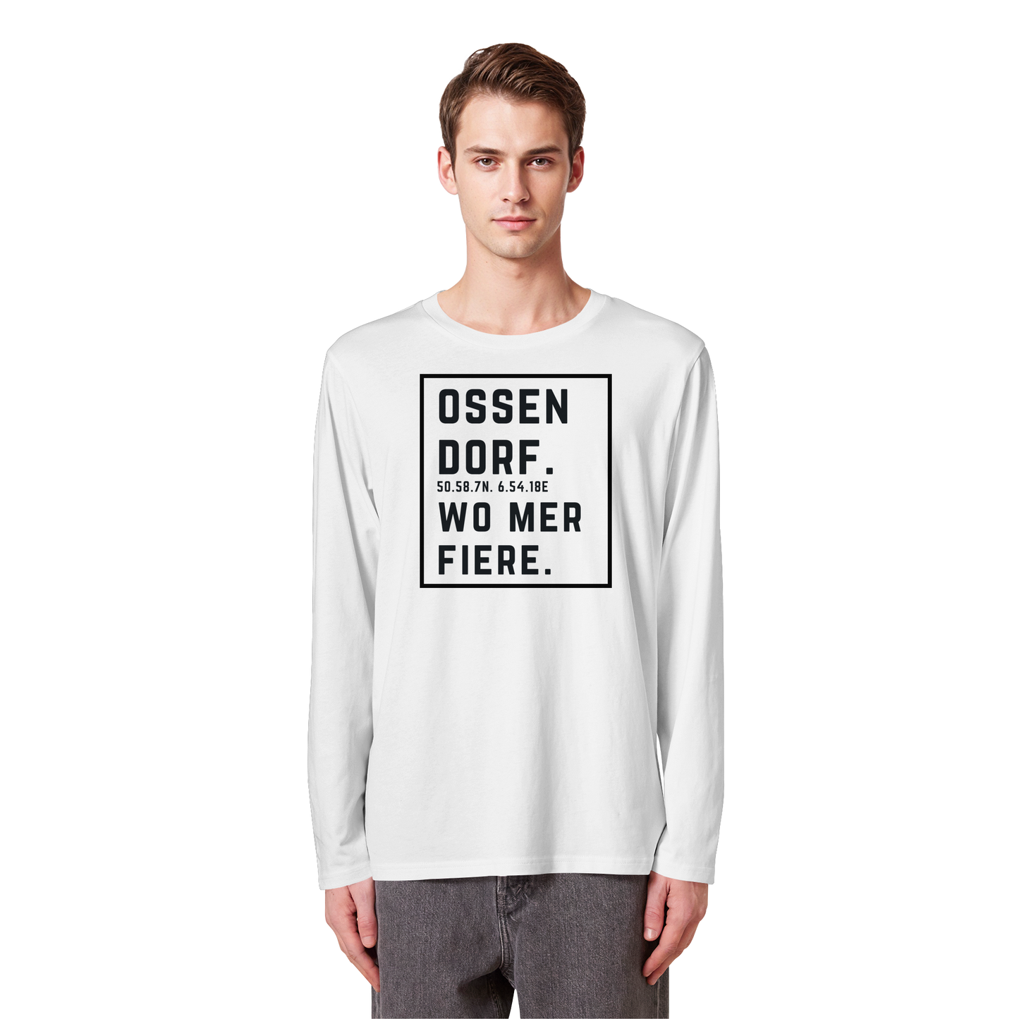 Ossendorf Fiere Druck - Organic Longsleeve T-Shirt