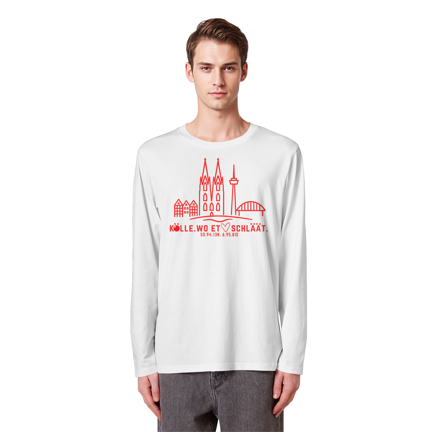 Skyline Hätz Druck - Organic Longsleeve T-Shirt