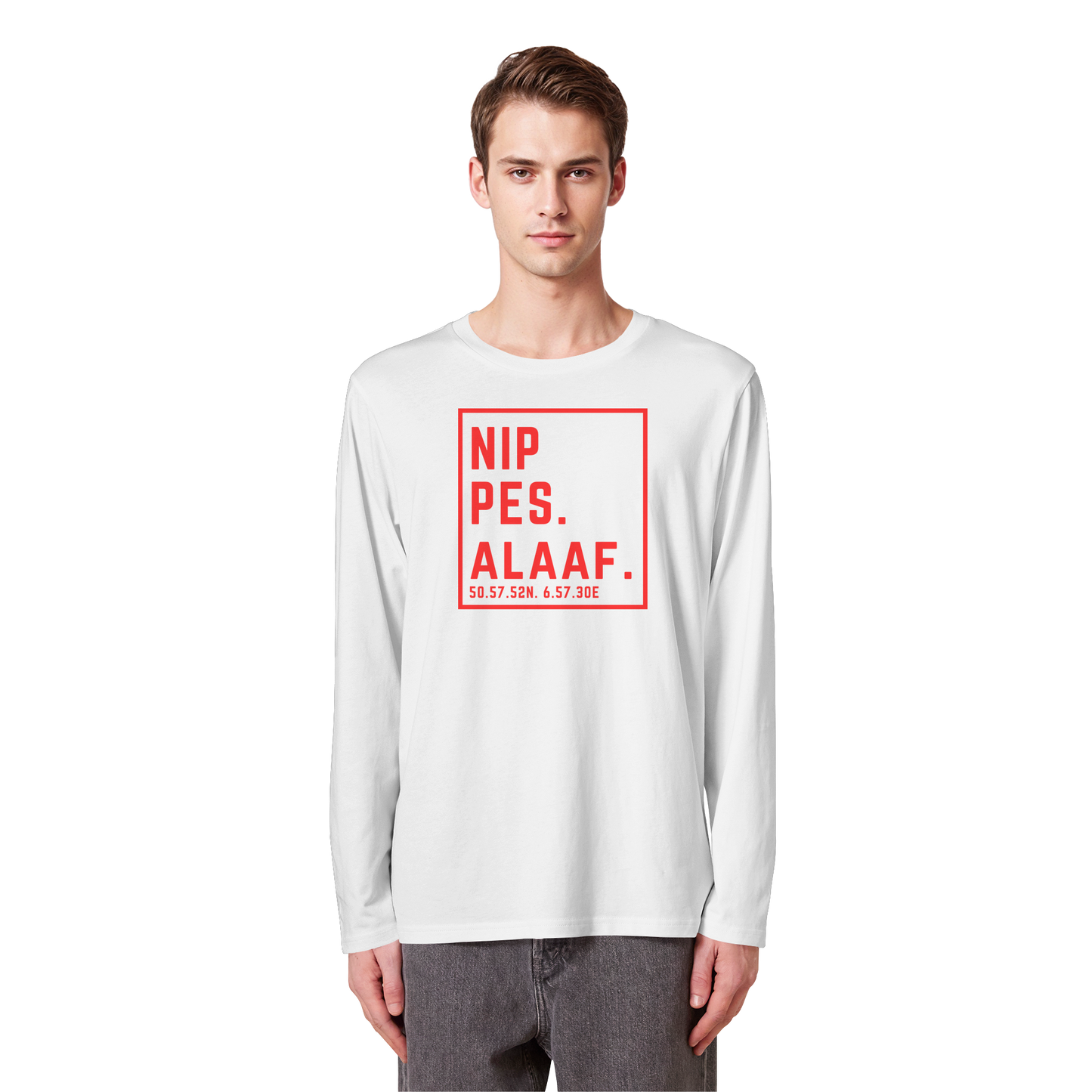 Nippes Alaaf Druck  - Organic Longsleeve T-Shirt