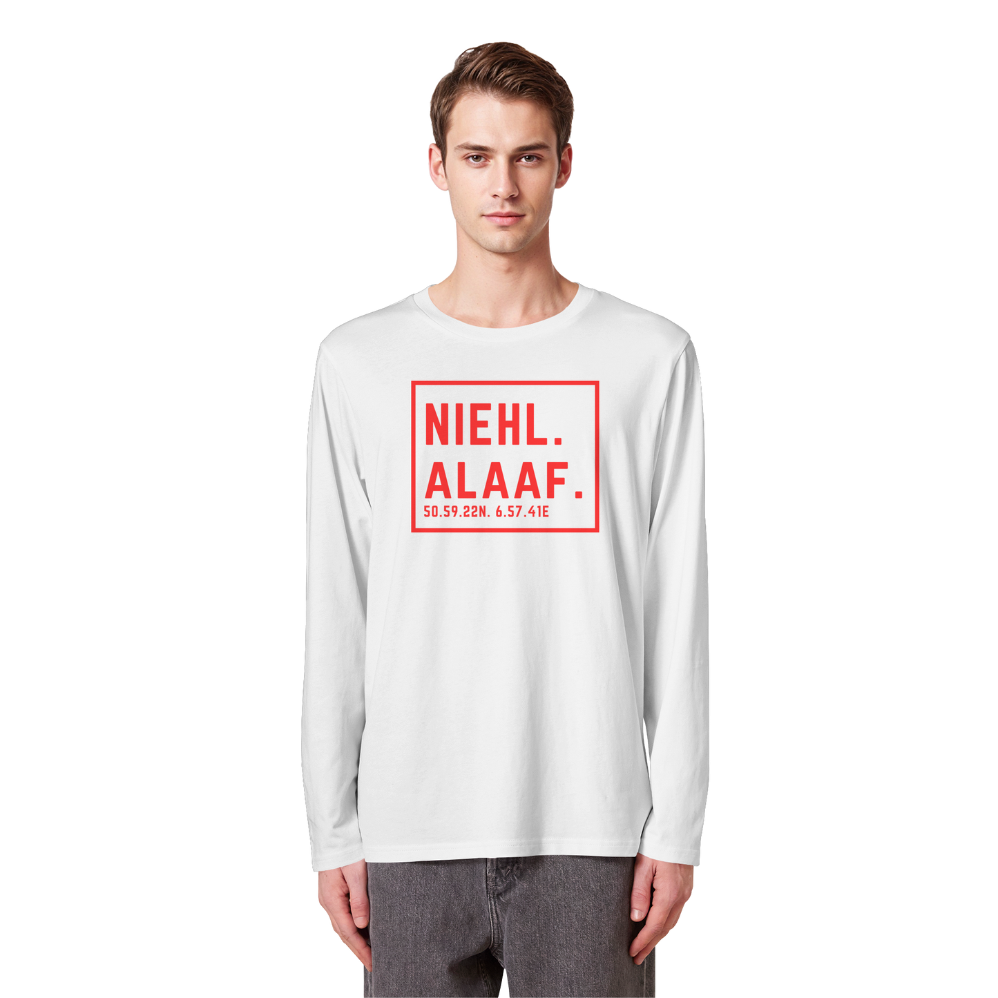 Niehl Alaaf Druck - Organic Longsleeve T-Shirt