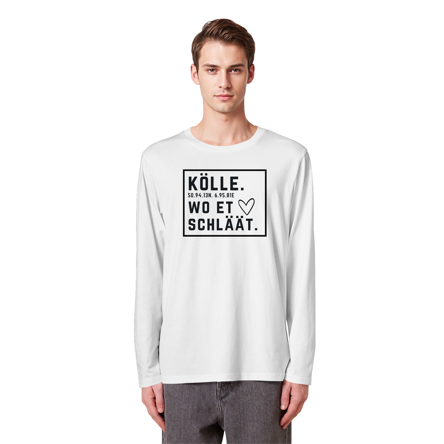 Kölle Hätz Druck - Organic Longsleeve T-Shirt