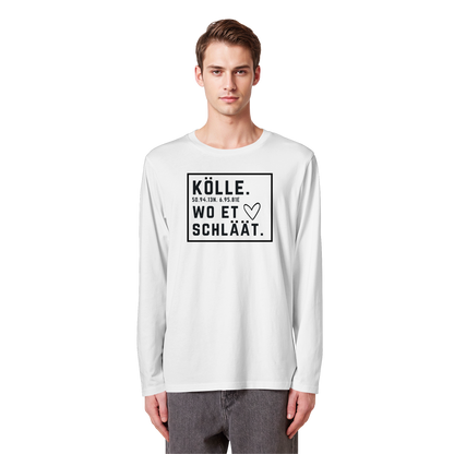 Kölle Hätz Druck - Organic Longsleeve T-Shirt