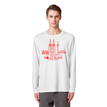 Skyline Alaaf Druck - Organic Longsleeve T-Shirt