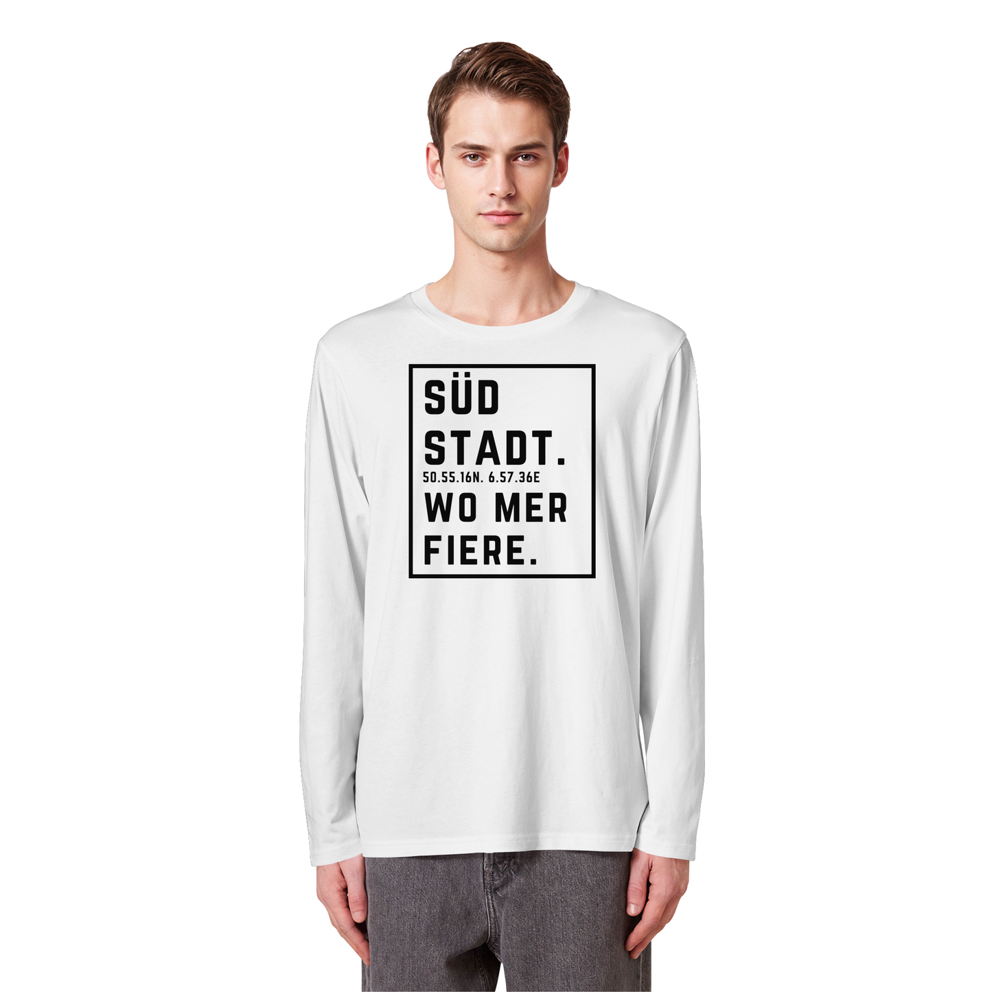 Südstadt Fiere Druck - Organic Longsleeve T-Shirt