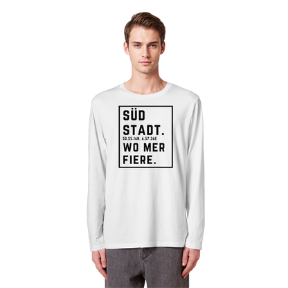 Südstadt Fiere Druck - Organic Longsleeve T-Shirt