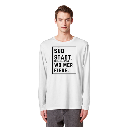 Südstadt Fiere Druck - Organic Longsleeve T-Shirt