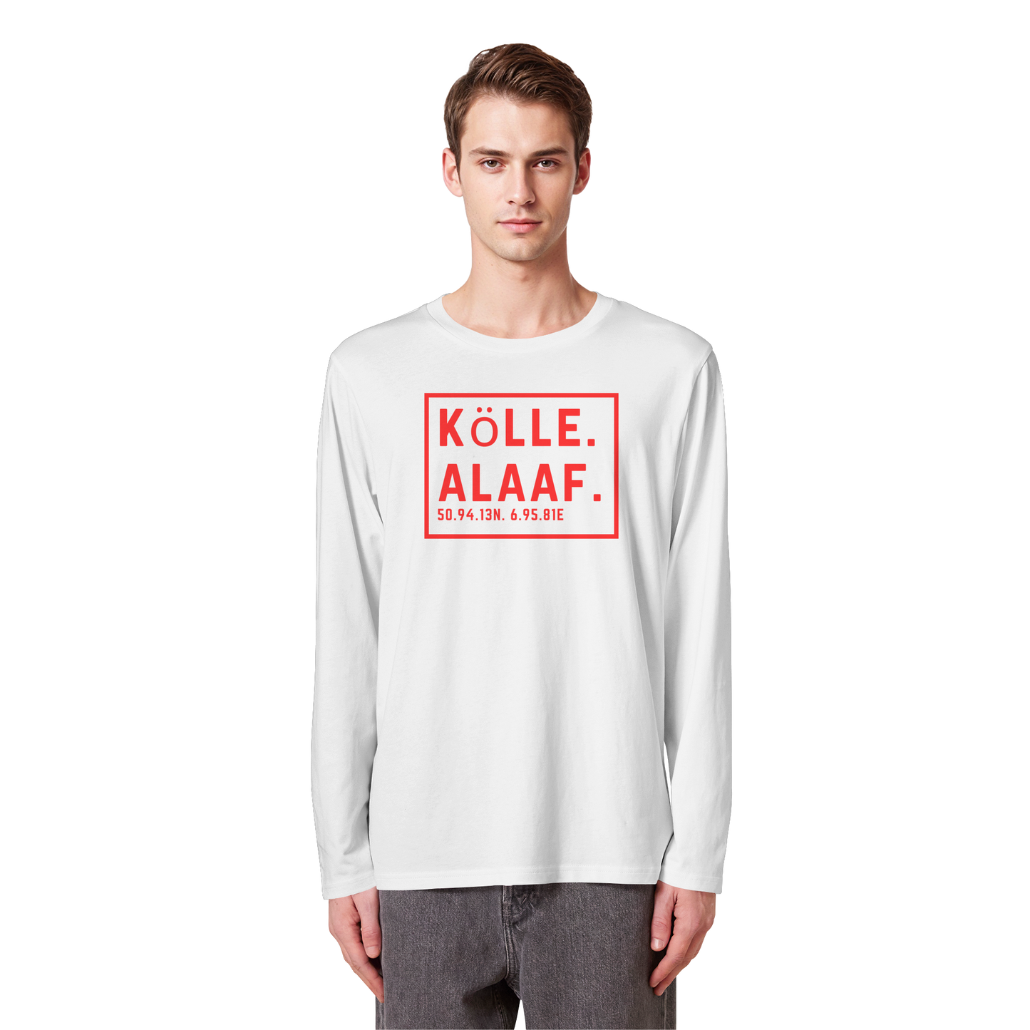 Kölle Alaaf Druck - Organic Longsleeve T-Shirt