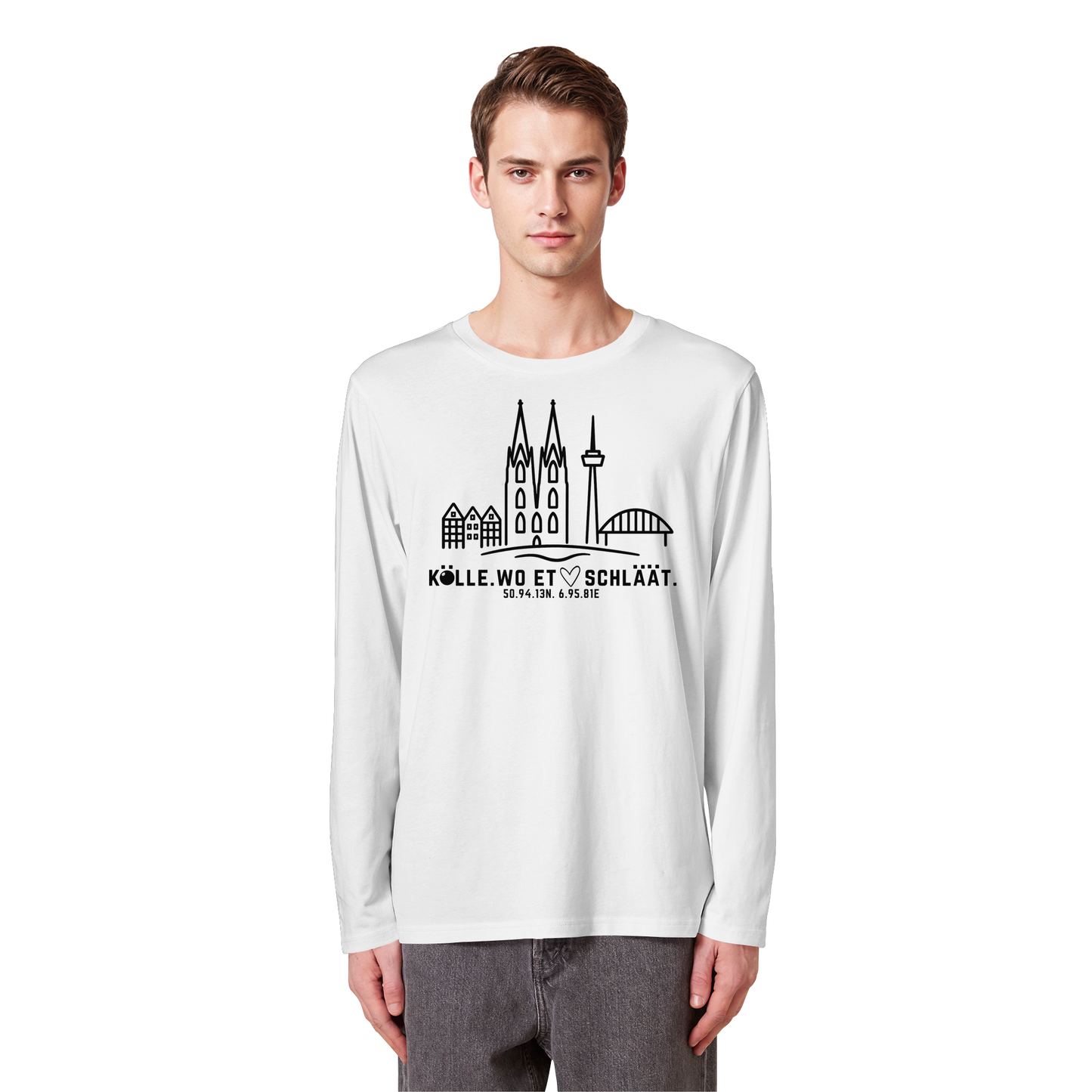 Skyline Hätz Druck - Organic Longsleeve T-Shirt