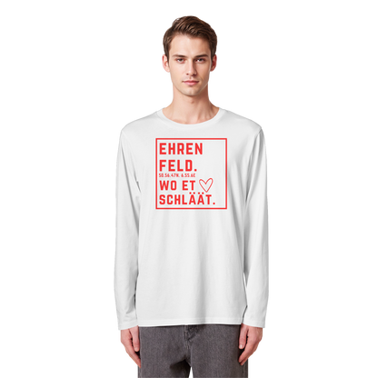 Ehrenfeld Hätz Druck - Organic Longsleeve T-Shirt