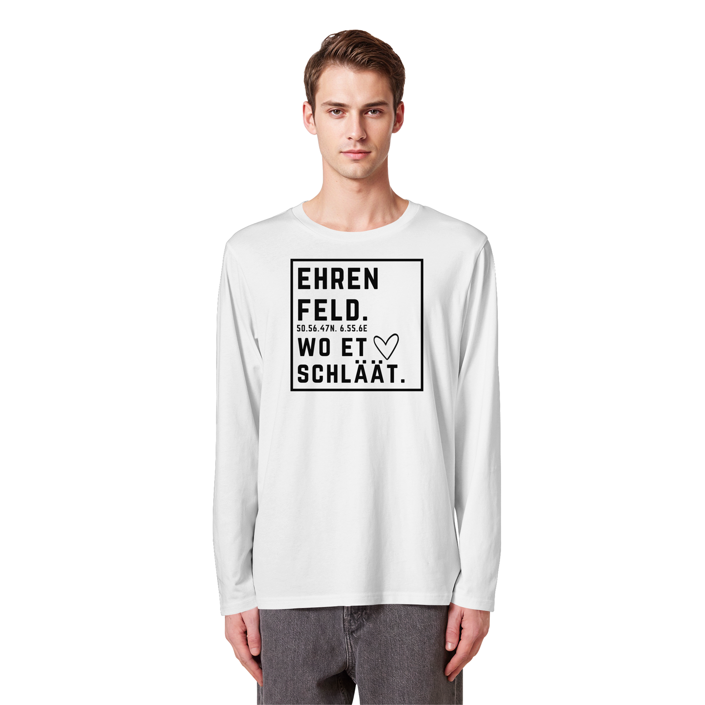 Ehrenfeld Hätz Druck - Organic Longsleeve T-Shirt