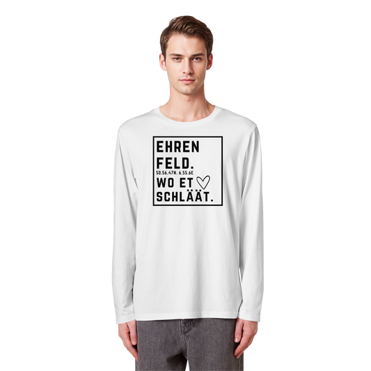 Ehrenfeld Hätz Druck - Organic Longsleeve T-Shirt