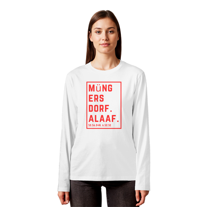 Müngersdorf Alaaf Druck  - Organic Longsleeve T-Shirt
