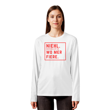 Niehl Fiere Druck - Organic Longsleeve T-Shirt