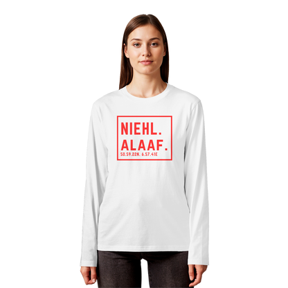 Niehl Alaaf Druck - Organic Longsleeve T-Shirt