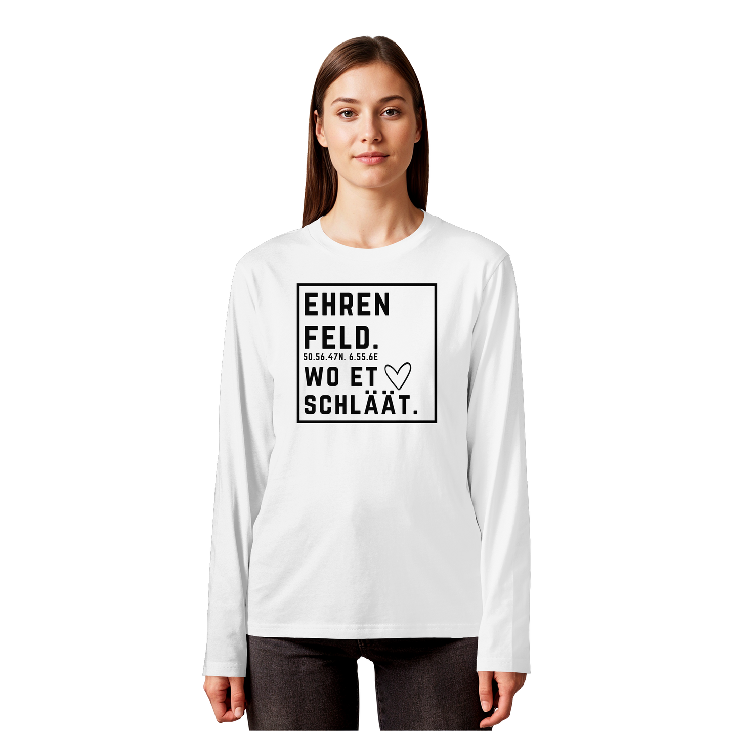 Ehrenfeld Hätz Druck - Organic Longsleeve T-Shirt