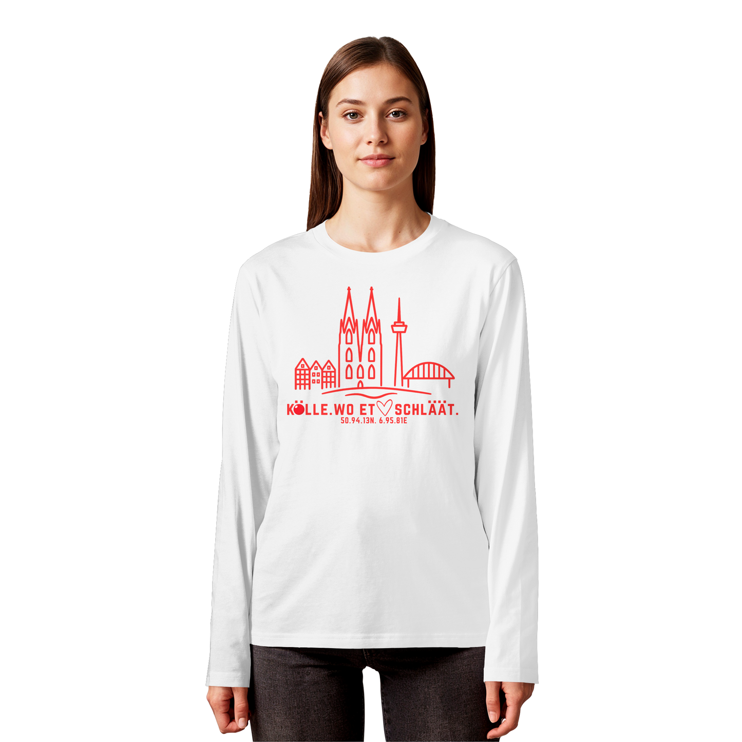 Skyline Hätz Druck - Organic Longsleeve T-Shirt