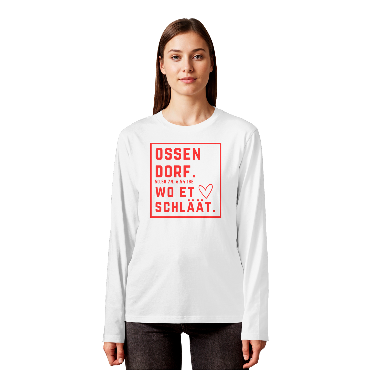 Ossendorf Hätz Druck - Organic Longsleeve T-Shirt