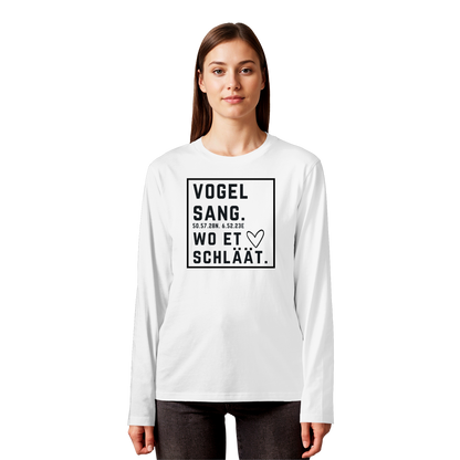 Vogelsang Hätz Druck - Organic Longsleeve T-Shirt