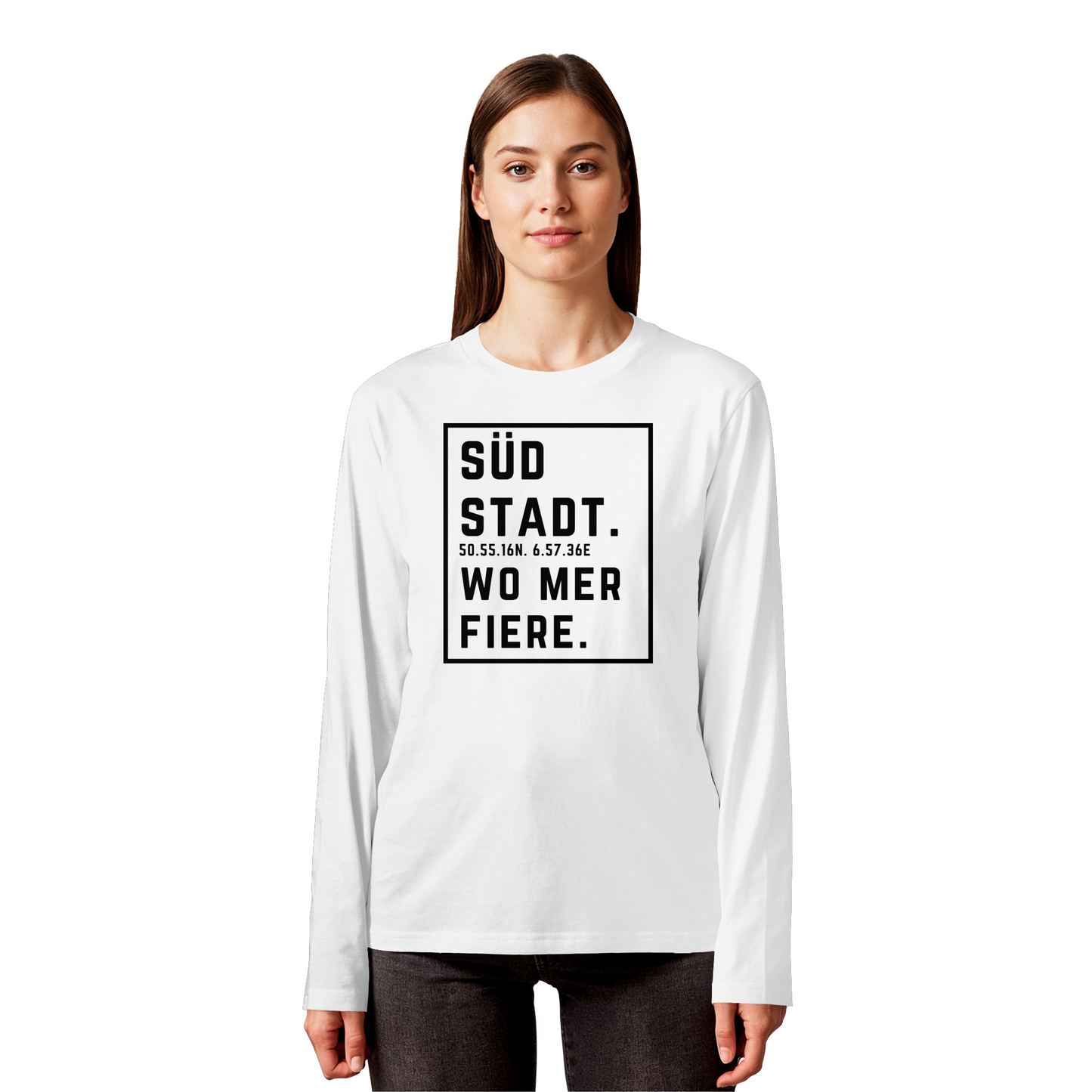 Südstadt Fiere Druck - Organic Longsleeve T-Shirt