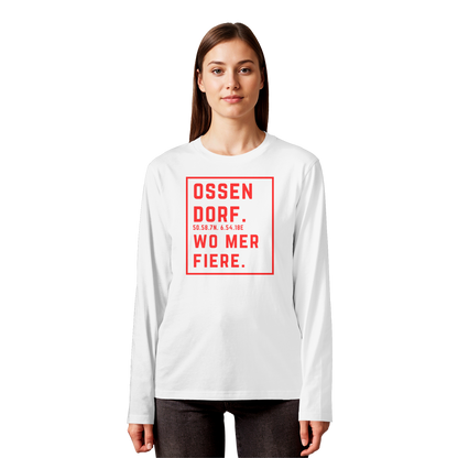 Ossendorf Fiere Druck - Organic Longsleeve T-Shirt