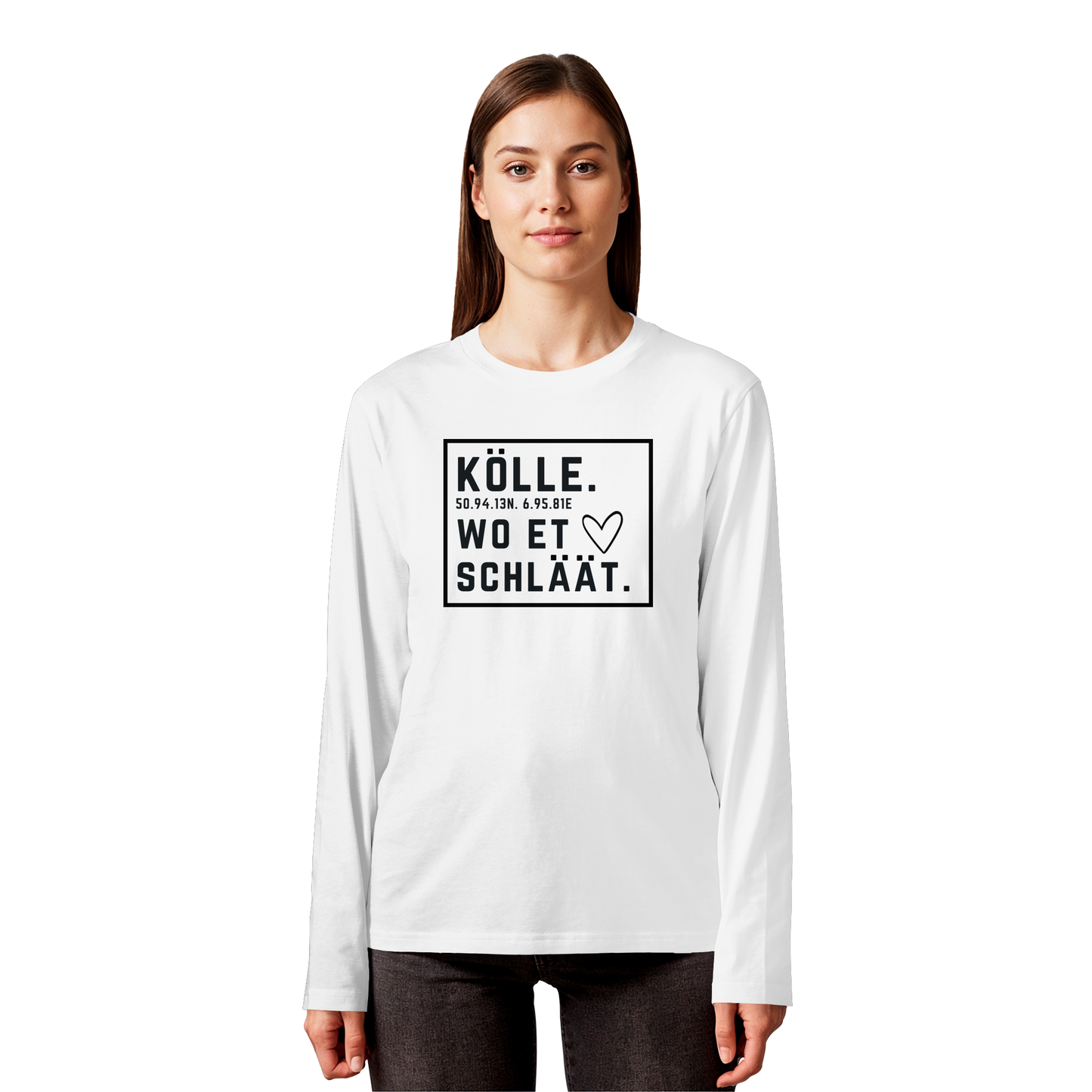 Kölle Hätz Druck - Organic Longsleeve T-Shirt