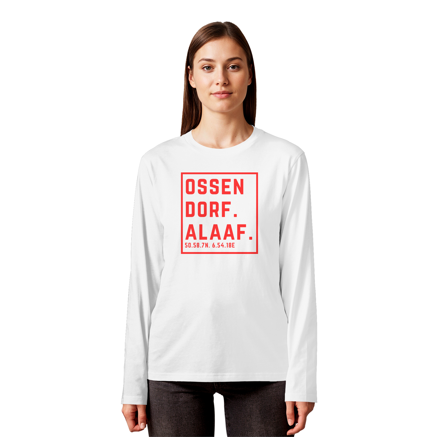 Ossendorf Alaaf Druck - Organic Longsleeve T-Shirt