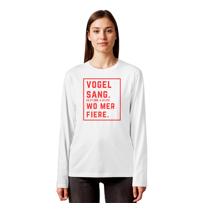 Vogelsang Fiere Druck - Organic Longsleeve T-Shirt