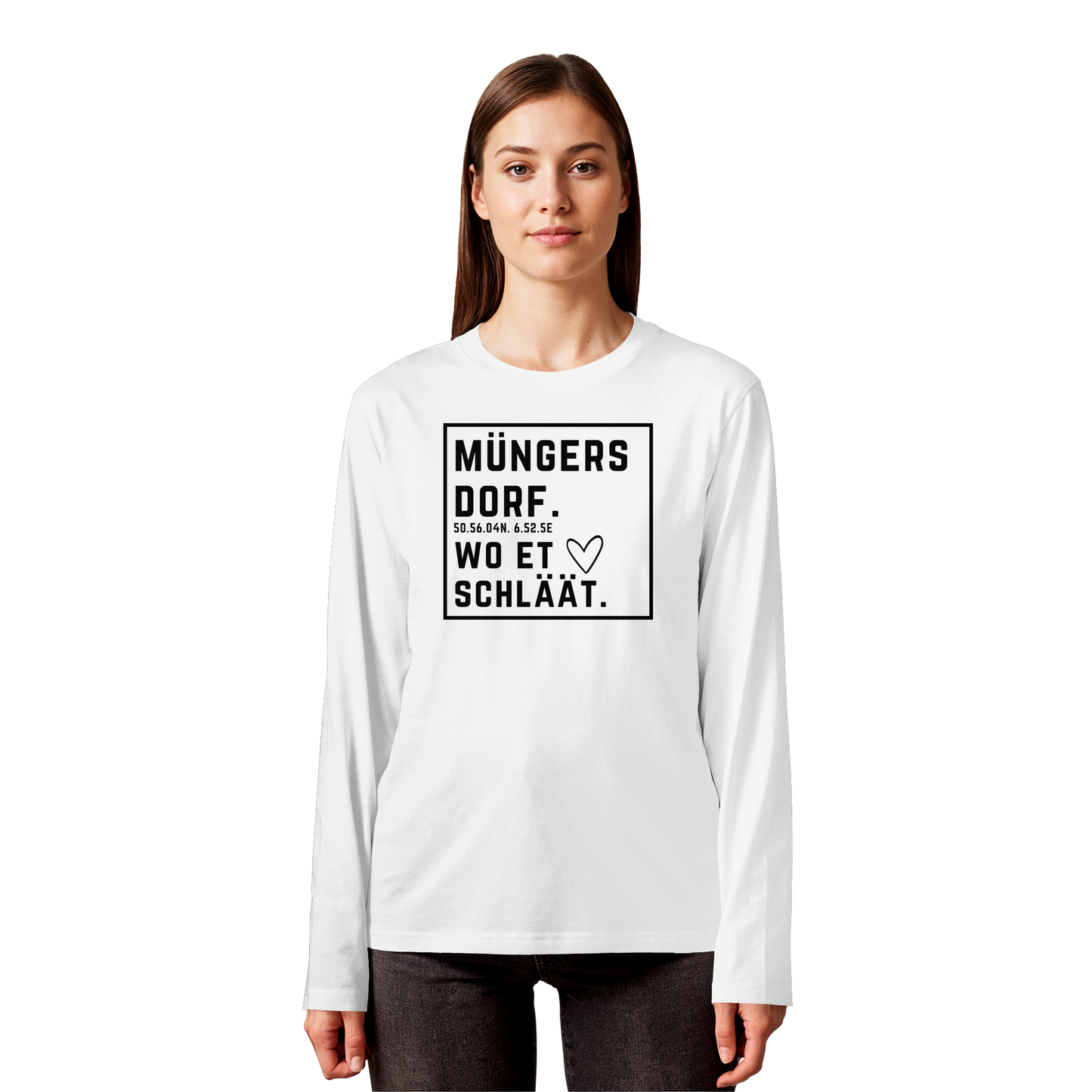 Müngersdorf Hätz Druck - Organic Longsleeve T-Shirt