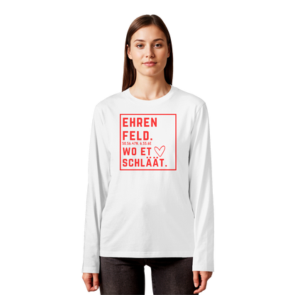 Ehrenfeld Hätz Druck - Organic Longsleeve T-Shirt