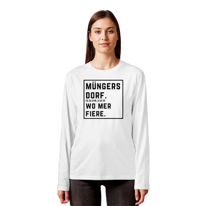 Müngersdorf Fiere Druck - Organic Longsleeve T-Shirt