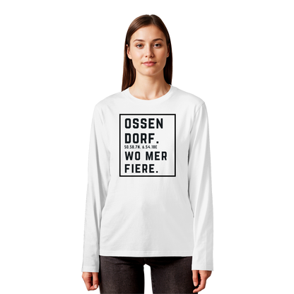 Ossendorf Fiere Druck - Organic Longsleeve T-Shirt