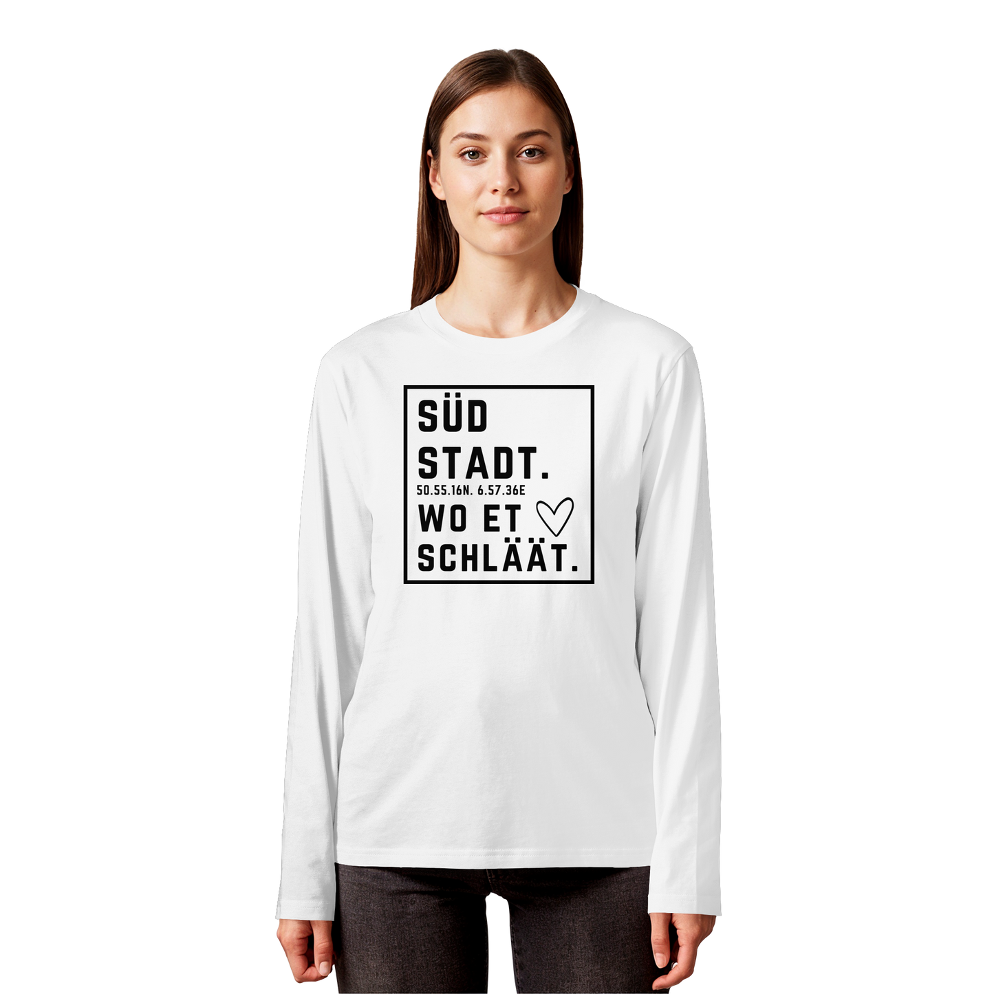 Südstadt Hätz Druck - Organic Longsleeve T-Shirt