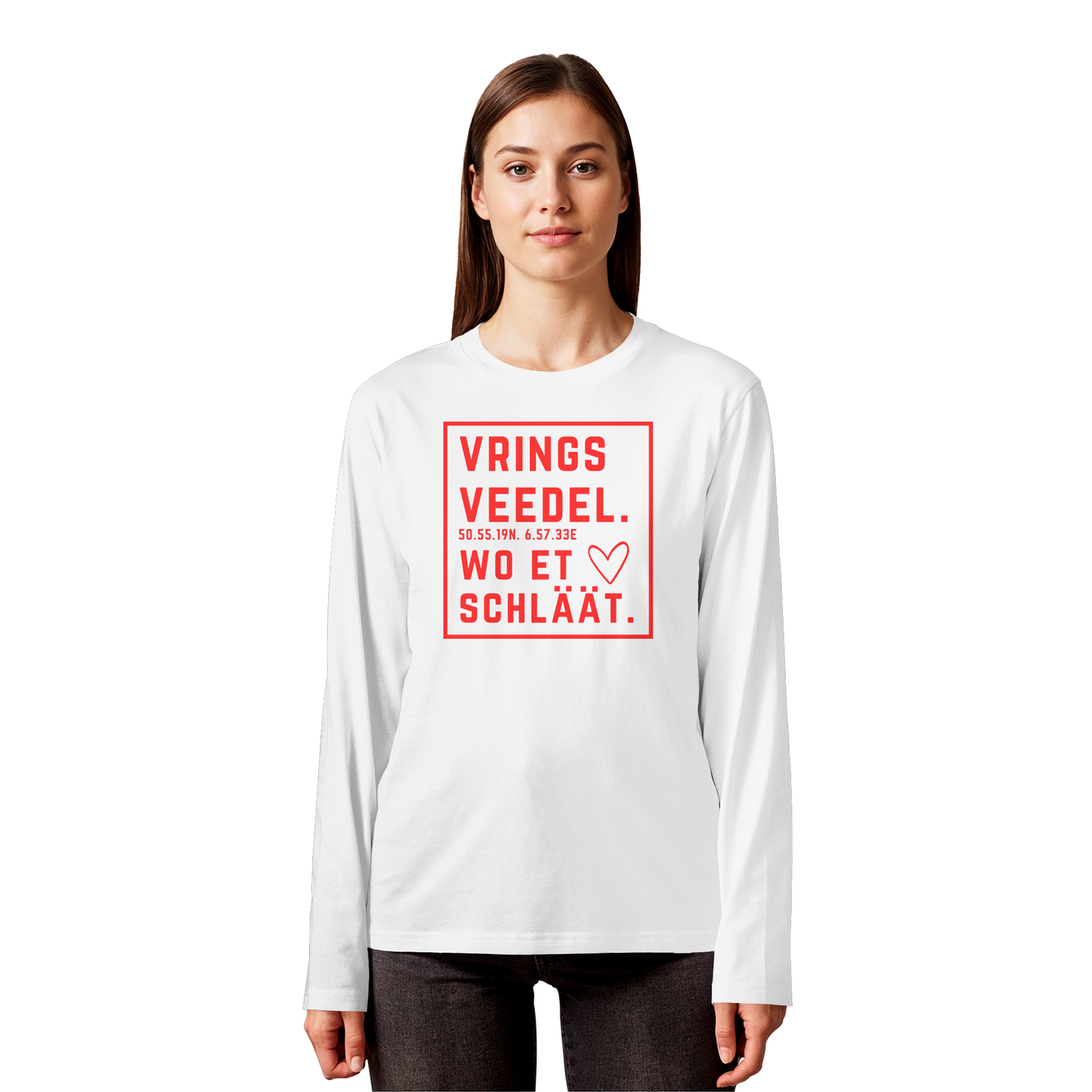 Vringsveedel Hätz Druck - Organic Longsleeve T-Shirt