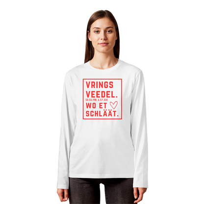 Vringsveedel Hätz Druck - Organic Longsleeve T-Shirt