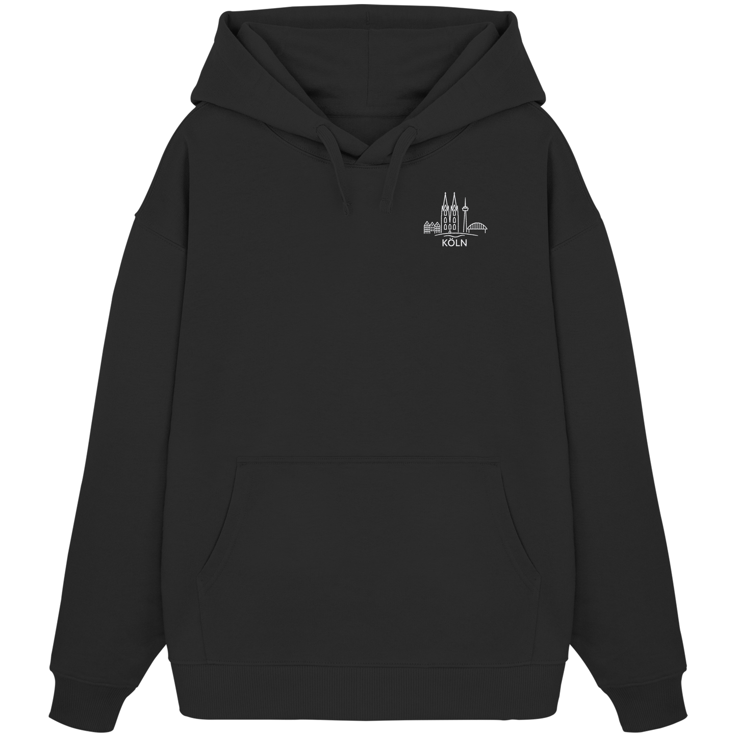 Köln Skyline Stick - Organic Oversize Hoodie