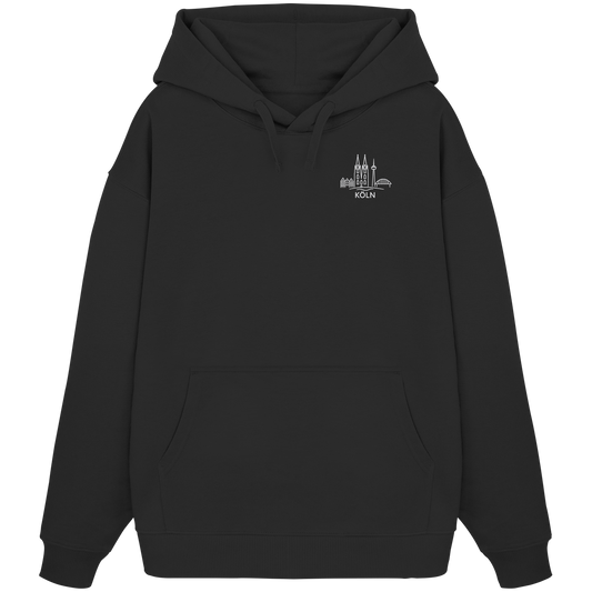 Köln Skyline Stick - Organic Oversize Hoodie