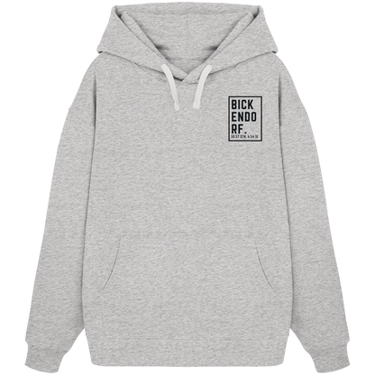 Bickendorf Koordinaten (kleiner Druck auf der Brust) - Organic Oversize Hoodie