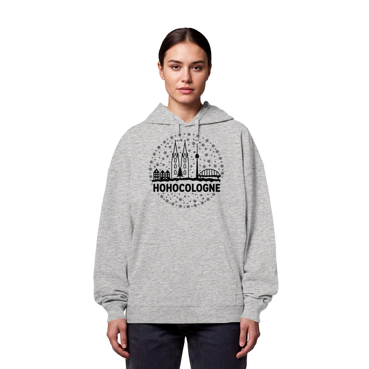 HOHOCologne Druck - Organic Oversize Hoodie