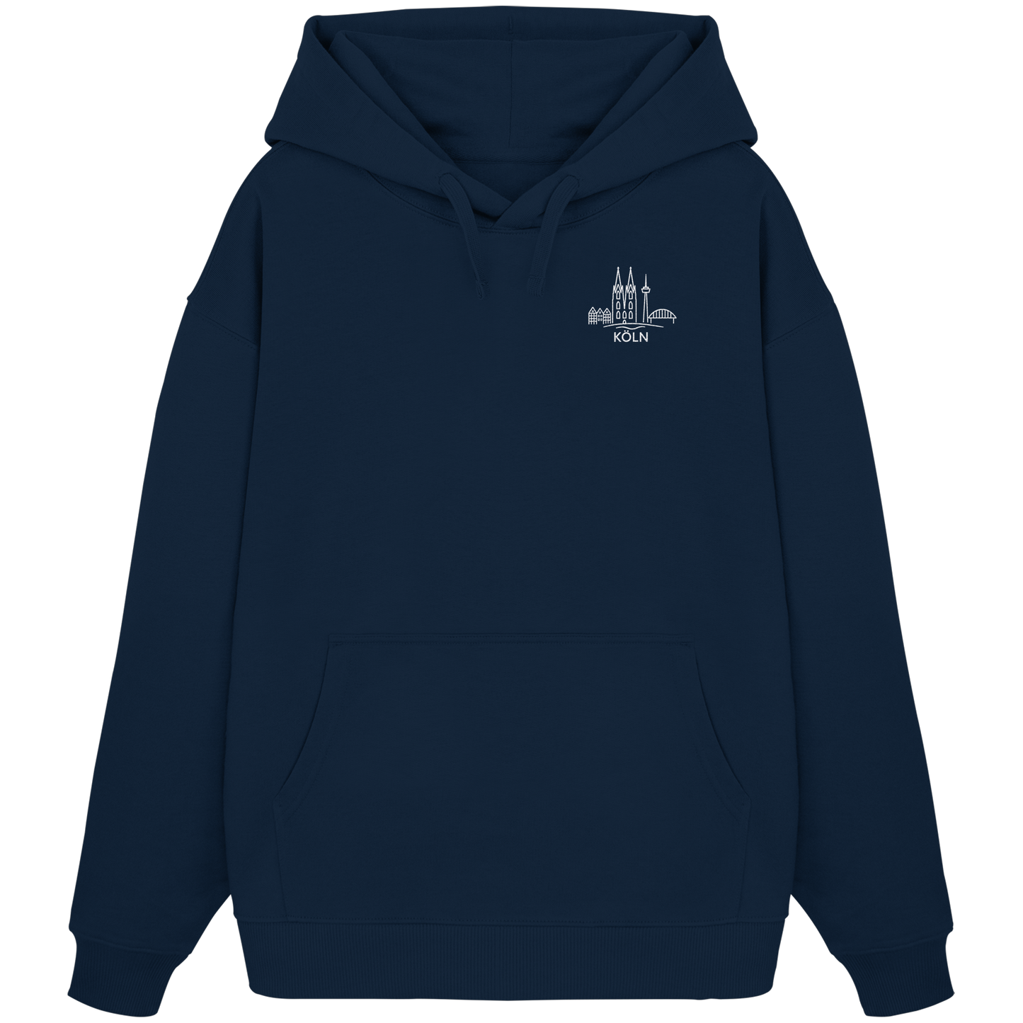 Köln Skyline Stick - Organic Oversize Hoodie