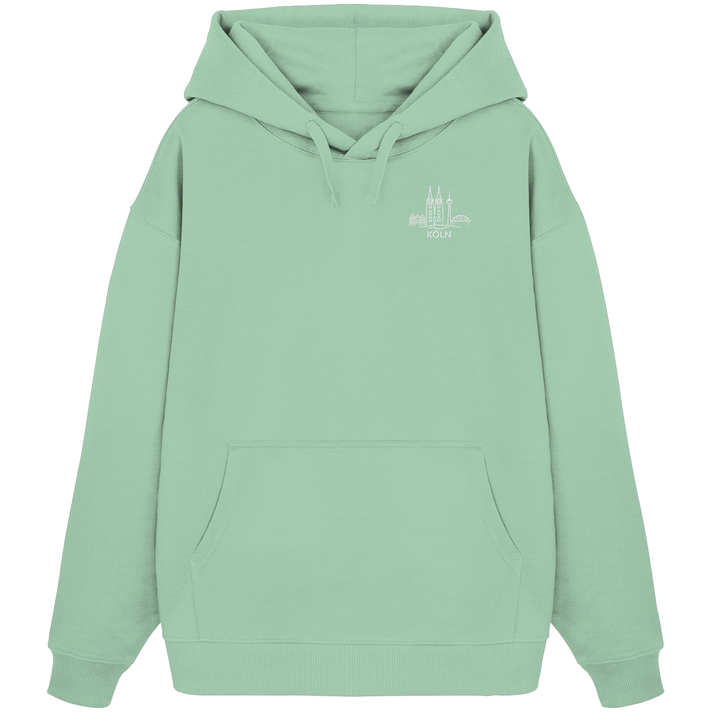 Köln Skyline Stick - Organic Oversize Hoodie