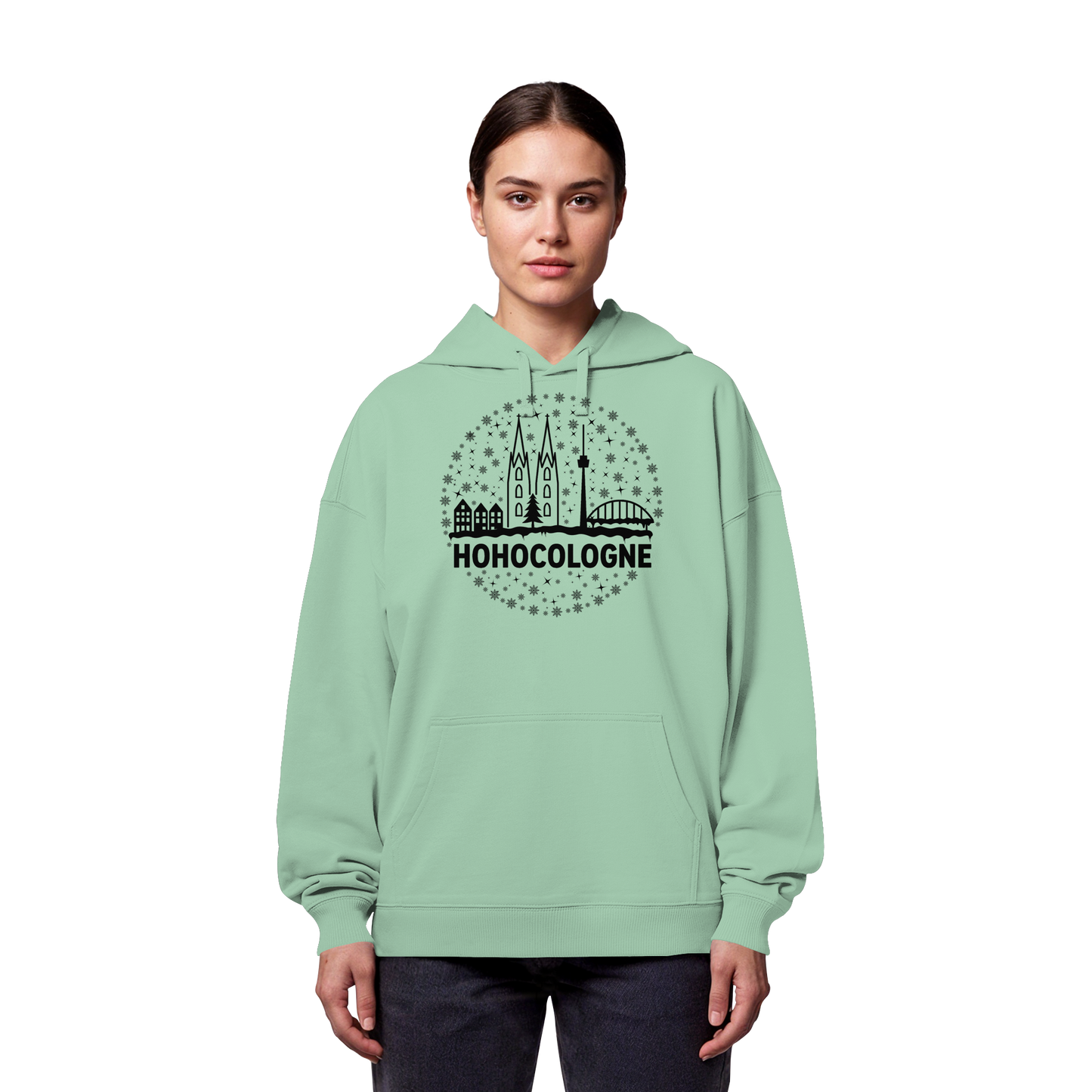 HOHOCologne Druck - Organic Oversize Hoodie