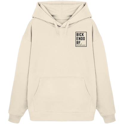 Bickendorf Koordinaten (kleiner Druck auf der Brust) - Organic Oversize Hoodie